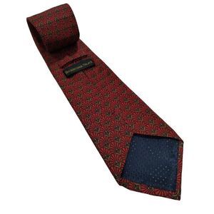 Vintage Buckingham Palace Silk Tie, Red/Gold, Christmas